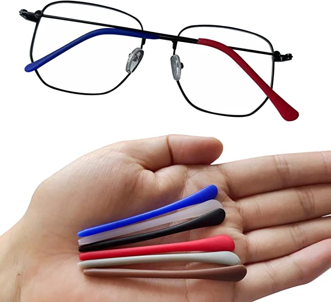 Puntas de silicona antideslizantes para lentes