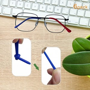 silicone anti-slip eyeglass end tips