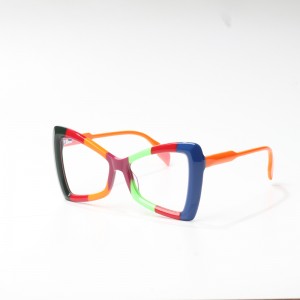 Cat eye color acetate frames