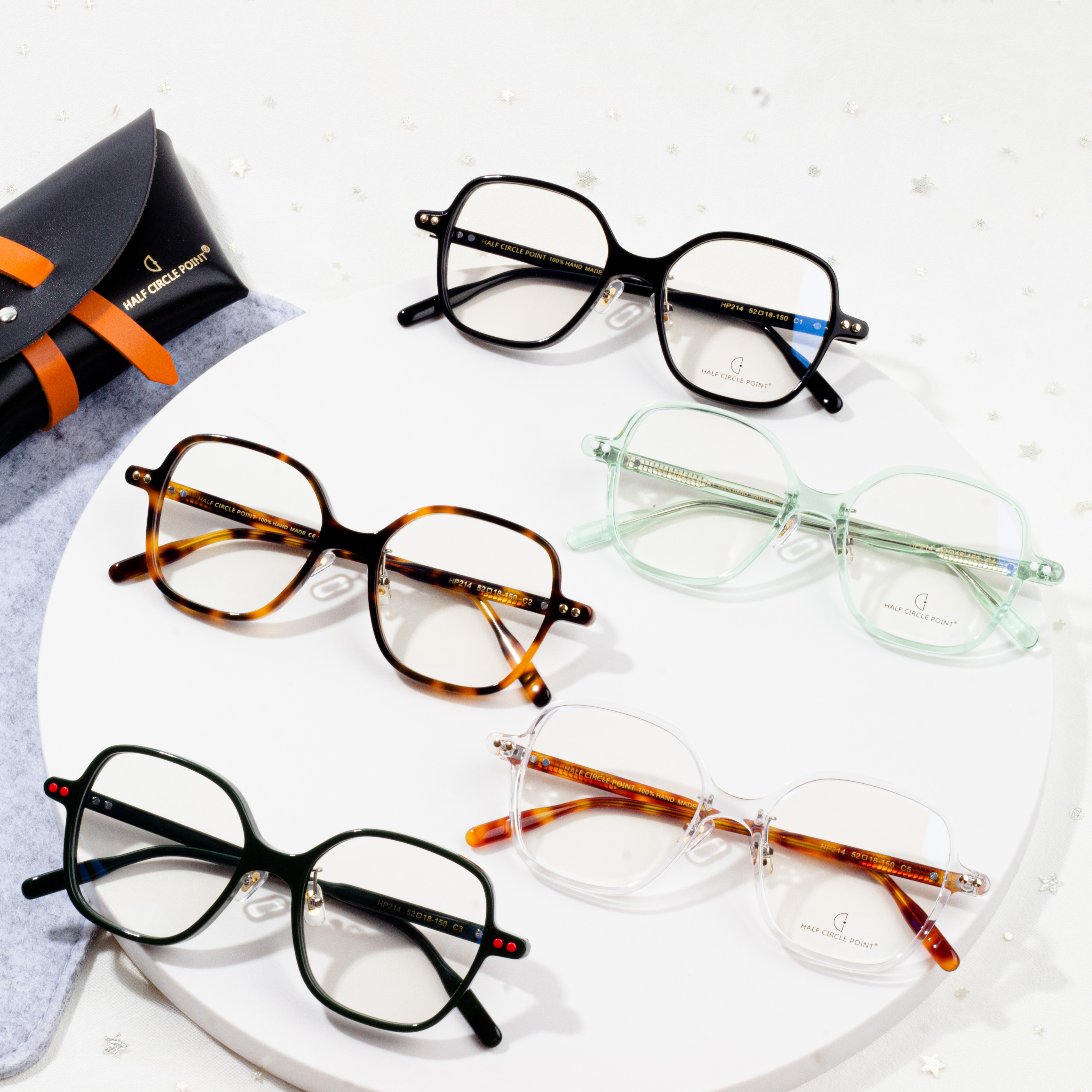 Vogue Optical Glasses Handmade Acetate bakeng sa unisex