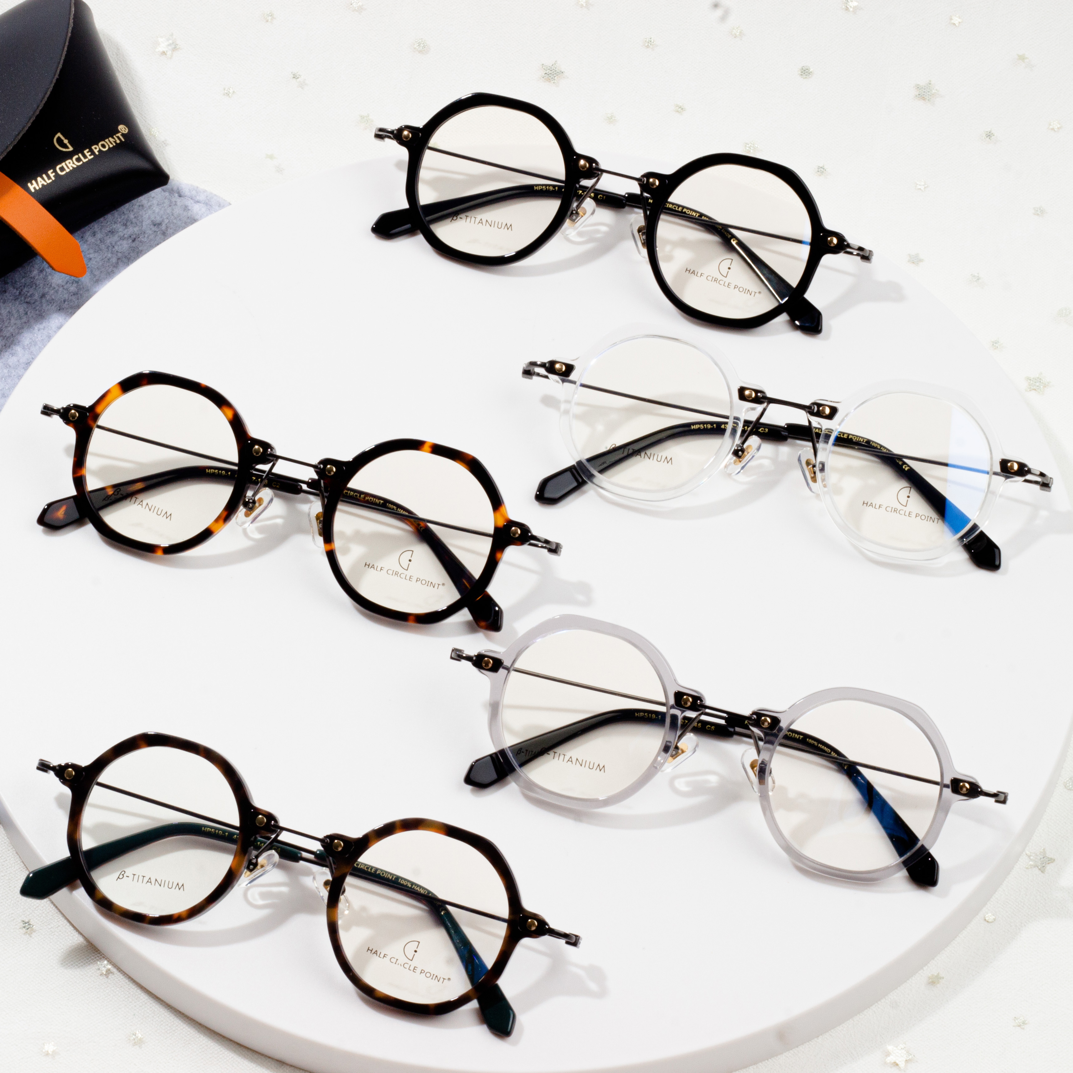 OEM ODM Optical Acetate Round Eyeglasses