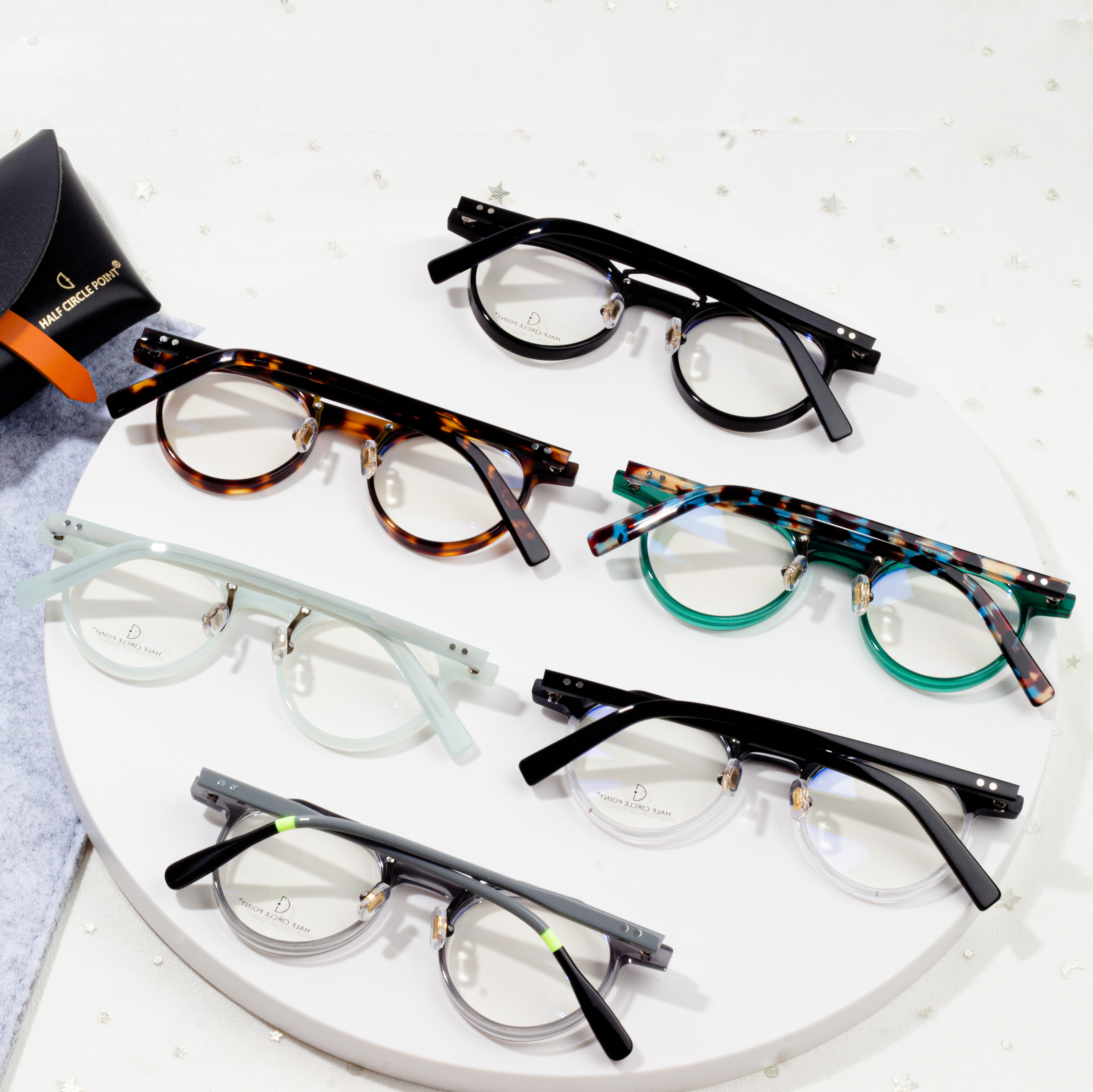 Color fashion acetate frame