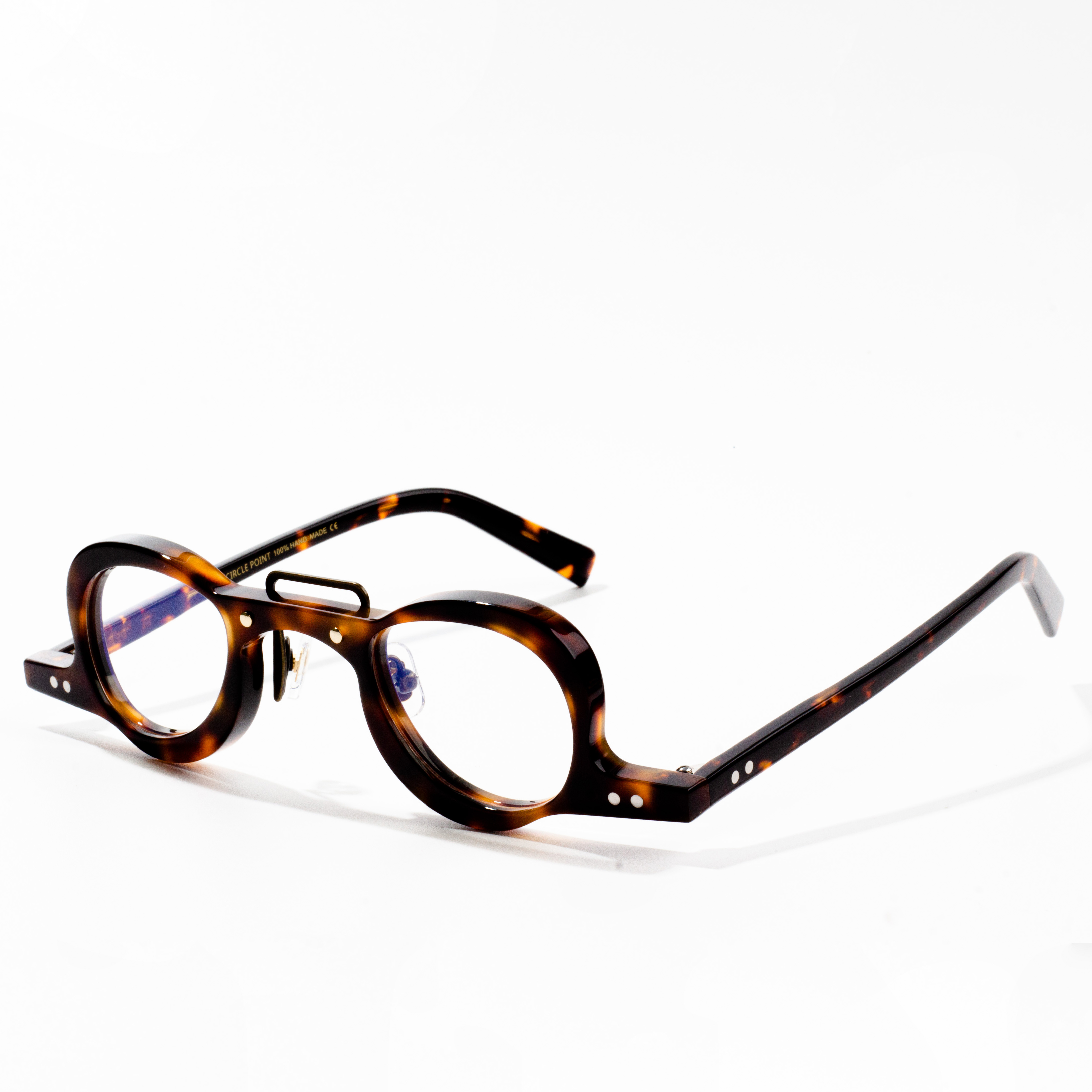 Eyeglasses Sgwâr Asetad Unisex Wedi'u Gwneud â Llaw