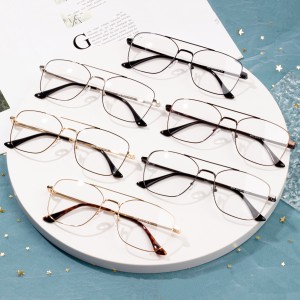 lunettes à monture optique en métal pour hommes de mode