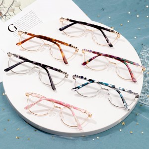 newest mental female eyeglasses