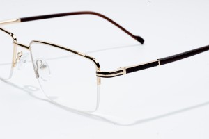 trendy homines metallum ungue adamantino fashion eyeglass