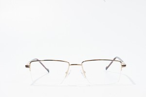 trendige Herren-Modebrille aus Metall mit Diamanten