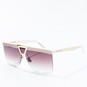 new square retro ins fashion clear sunglasses