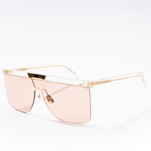 new square retro ins fashion clear sunglasses