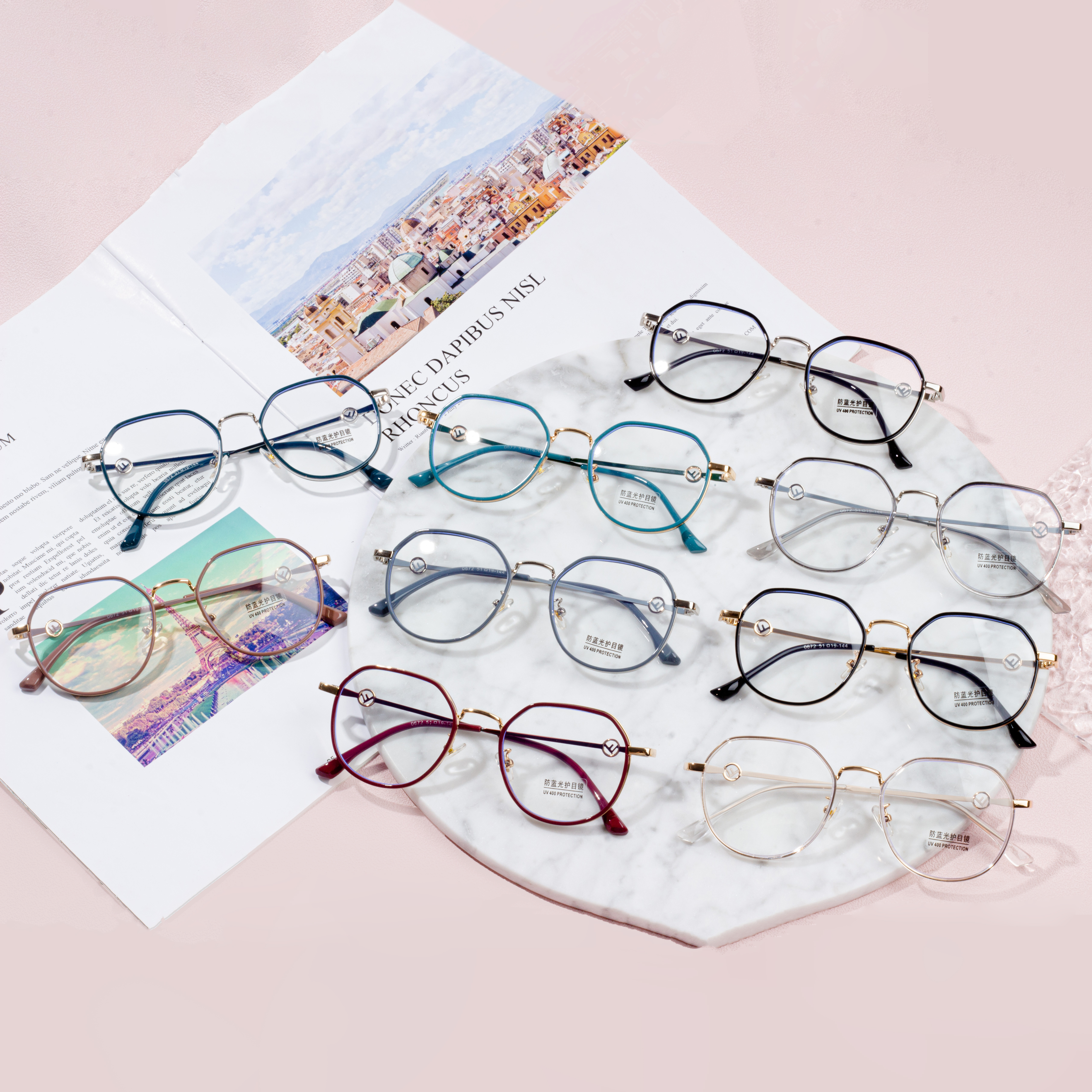 Vintage Metal Glasses Frame Optical  Eyeglasses Frame