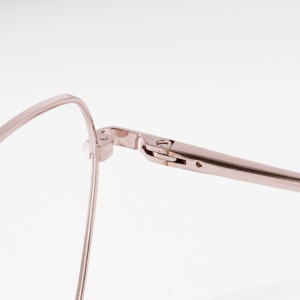 Ejiji Ugegbe Ụmụ nwanyị Optical Metal Frames Ugogbe anya N'ogbe