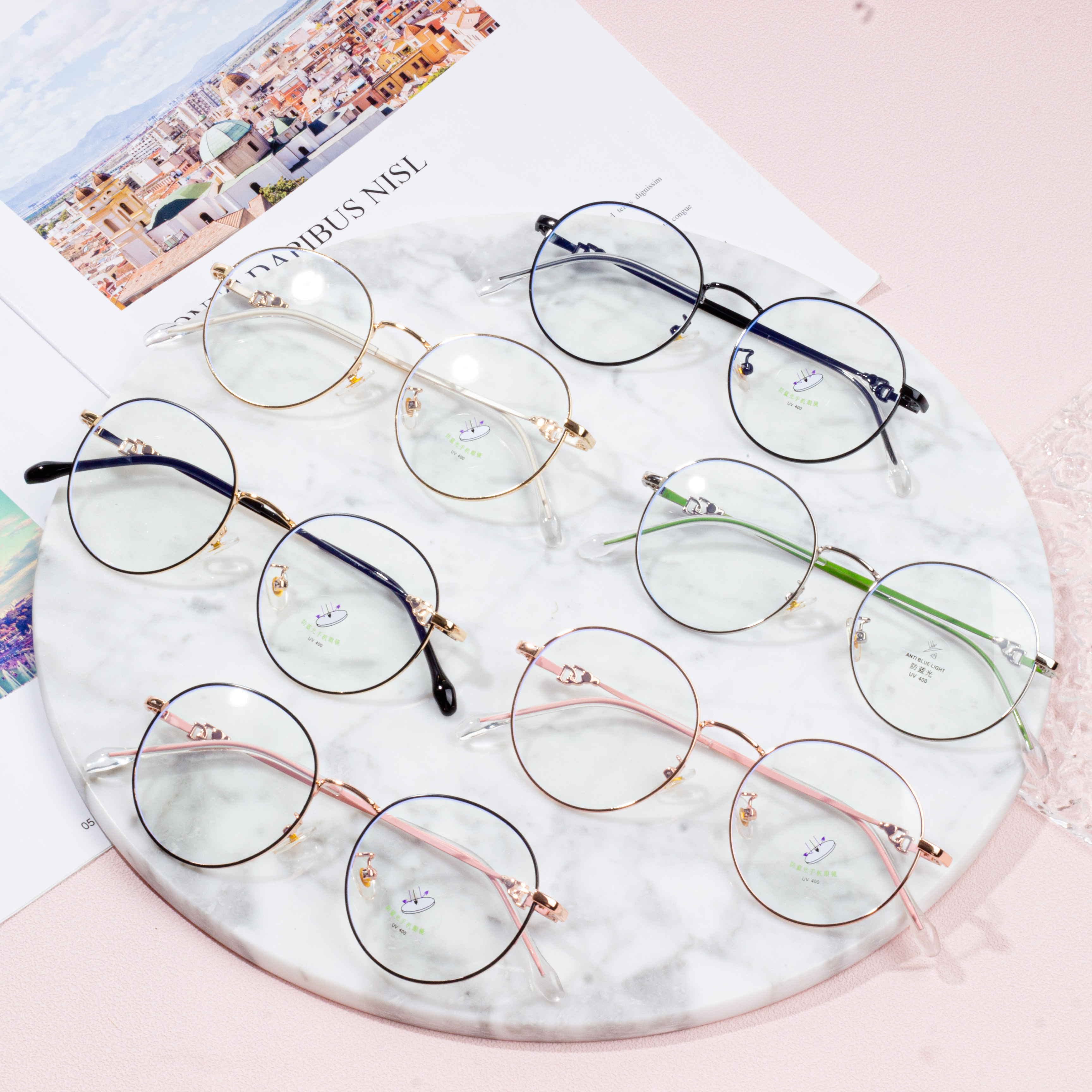 Classic Round Metal Glasses Frame Circle Eyeglasses