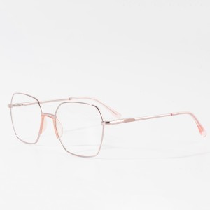 Fashion Salamin Pambabae Optical Metal Frame Mga Salamin sa Mata Wholesale