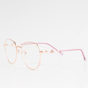 round optical spectacle metal glasses frames