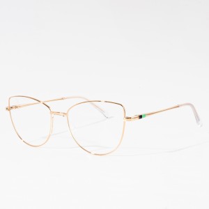 Wholesale Metal Eyeglasses Oversize Round Optical Glasses Frame For Women