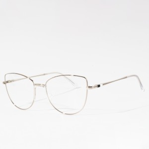 Wholesale Metal Eyeglasses Oversize Round Optical Glasses Frame For Women