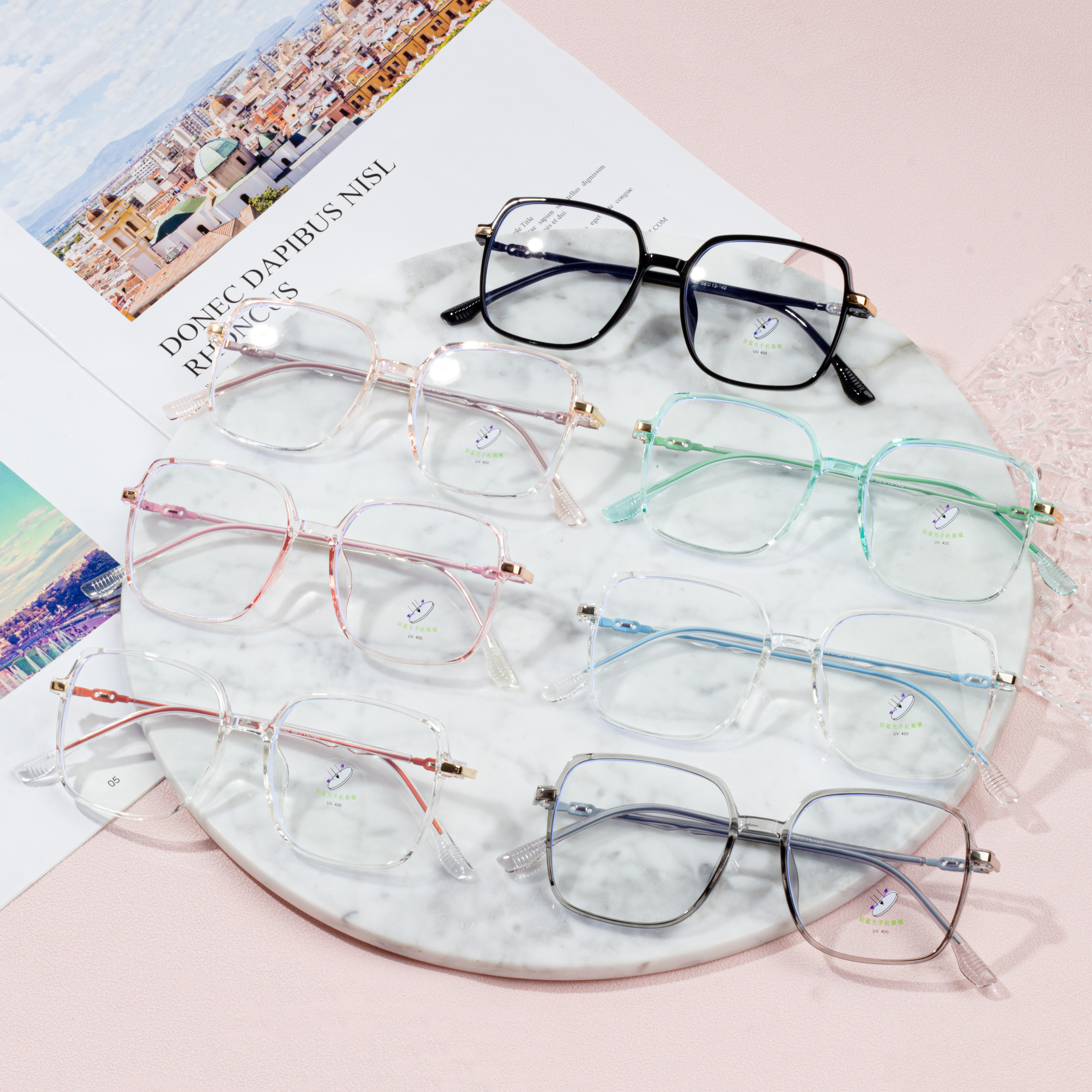 Fashion Square Frame Frames Glasses for Women