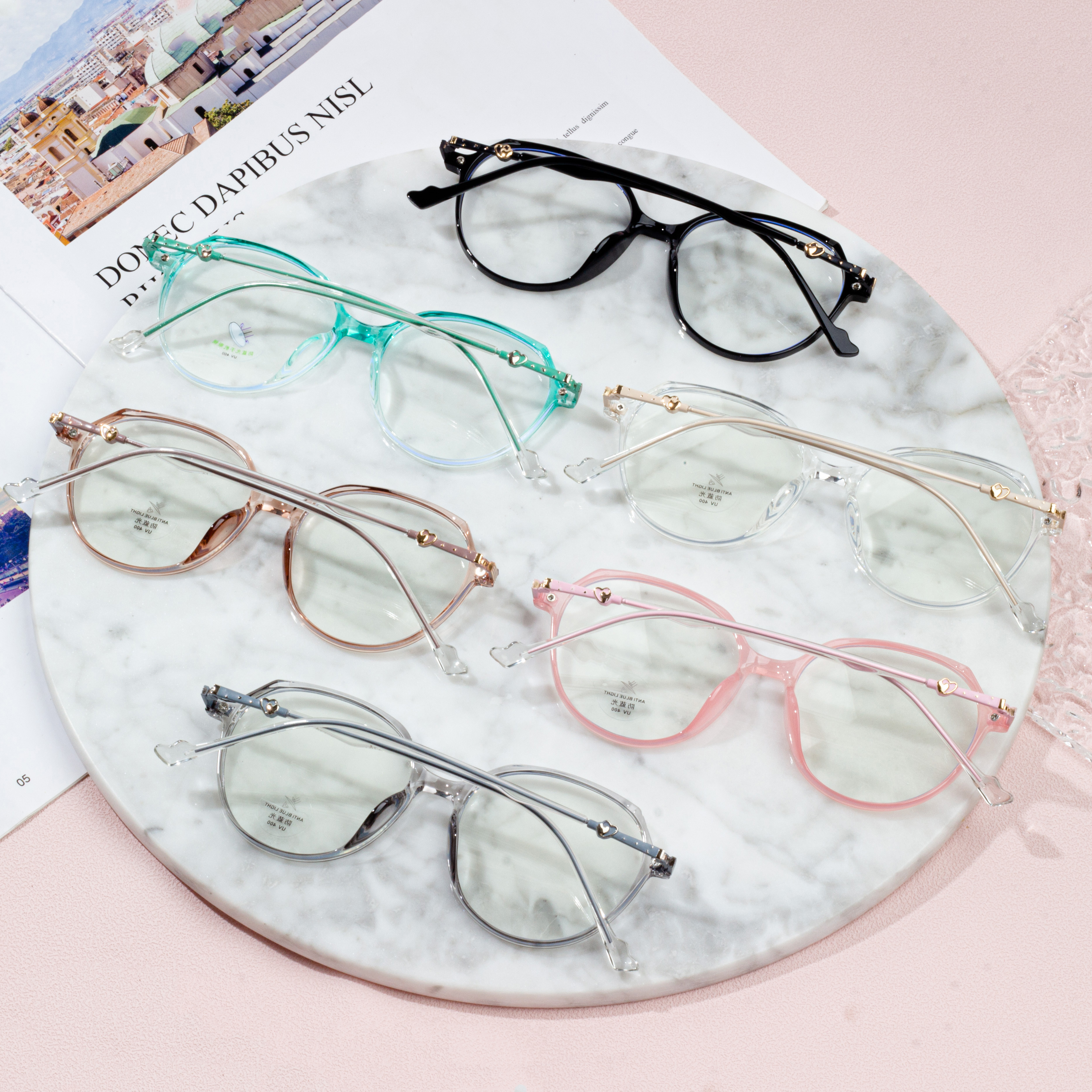 uusi malli fashionround optiset Frames silmälasit