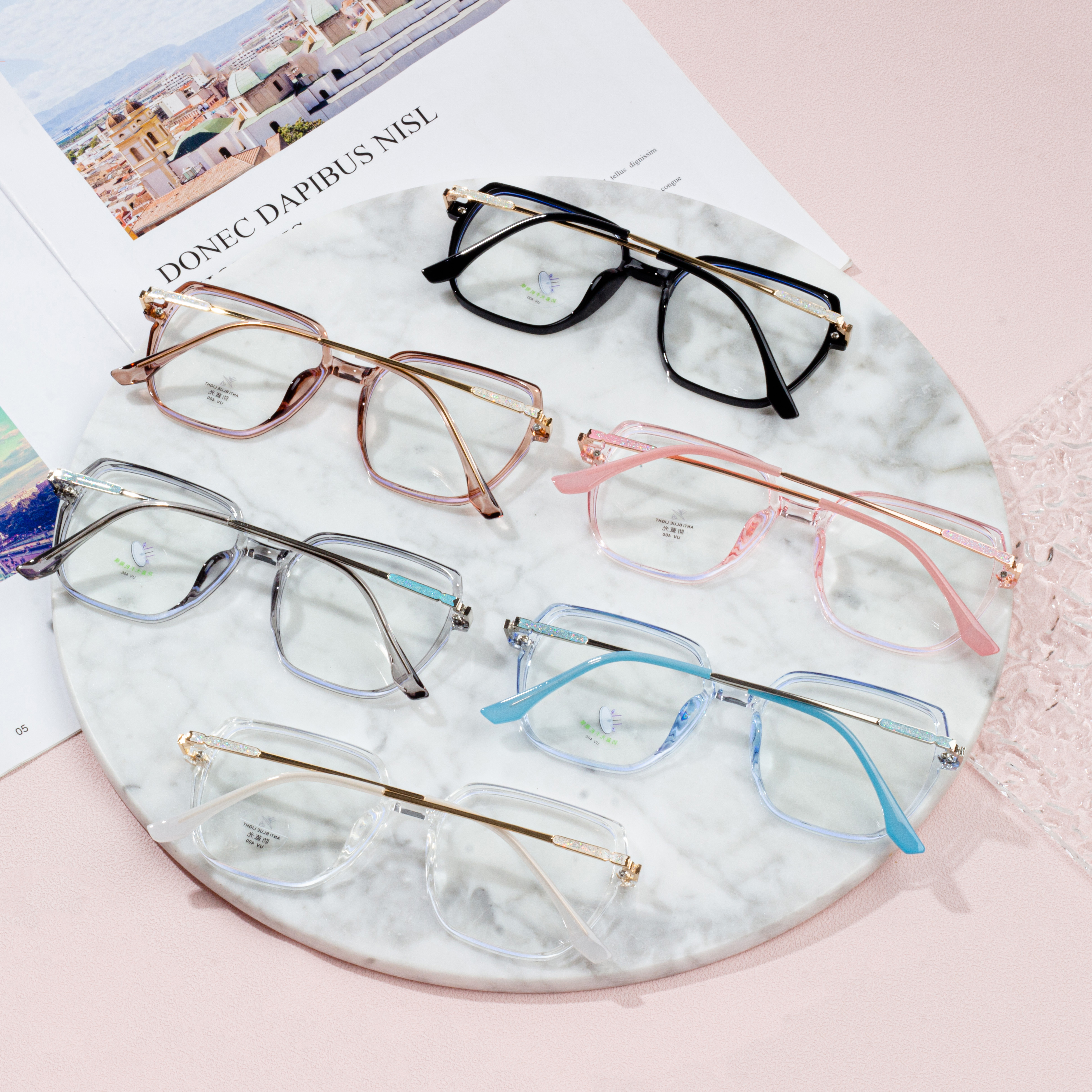 popular fashion girls  square glasses frames