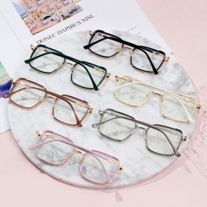 metal eyeglasses frames vintage thin blue light blocking retro eyewear