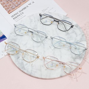 metal retro eyewear optical glasses for women