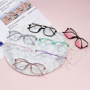 Nouvelle monture de lunettes optiques transparente à la mode