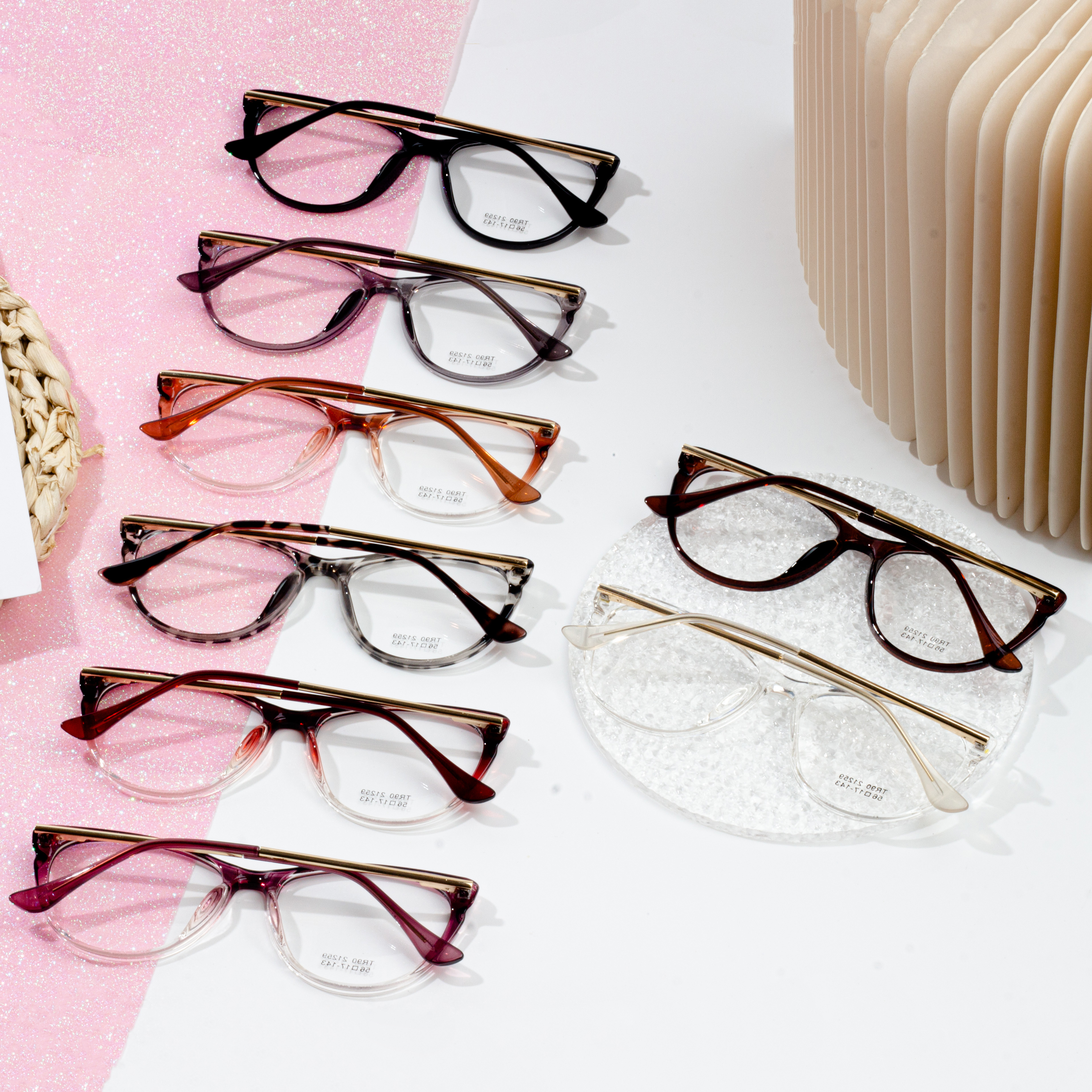 TR90 unique Eyeglasses 2024 eyeglasses trends female