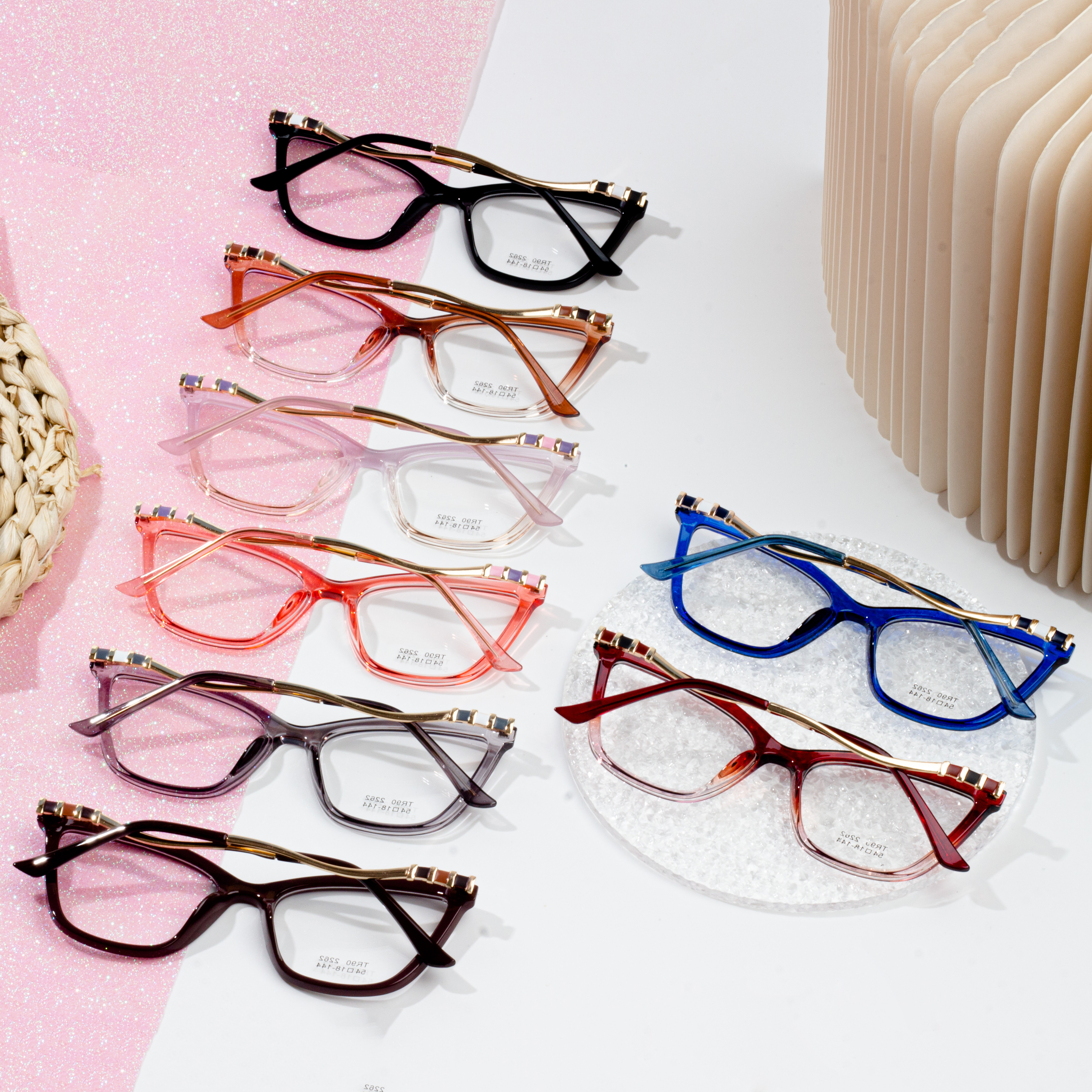 Lady Eyeglasses Cat Eye TR90 Σκελετοί Γυαλιά Οράσεως Γυναικείος σκελετός