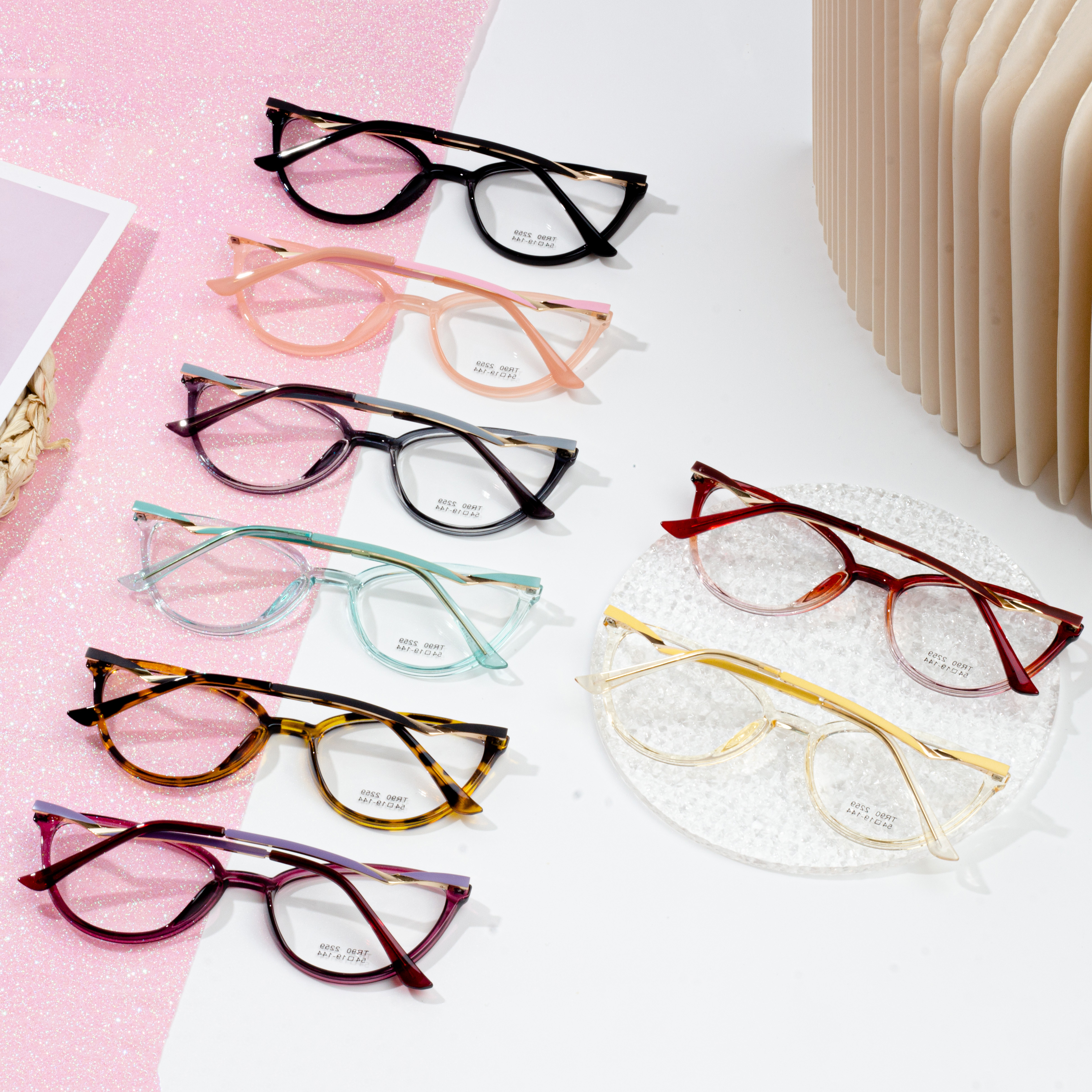 Cat Eye TR90 frames for eyeglasses manufacture women frame