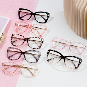 TR Oversized Glasses Transparent Eyeglasses for lady