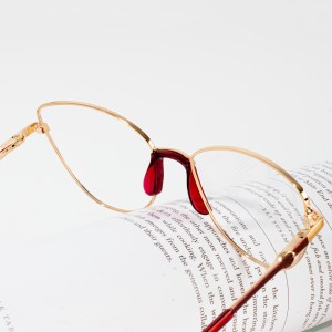 I-Lightweight Stainless Optical Frame Women Metal Glasses