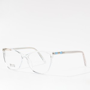 Likhalase tsa Oversized Cat Eye Blue Light Thibela Basali TR Frame Glass