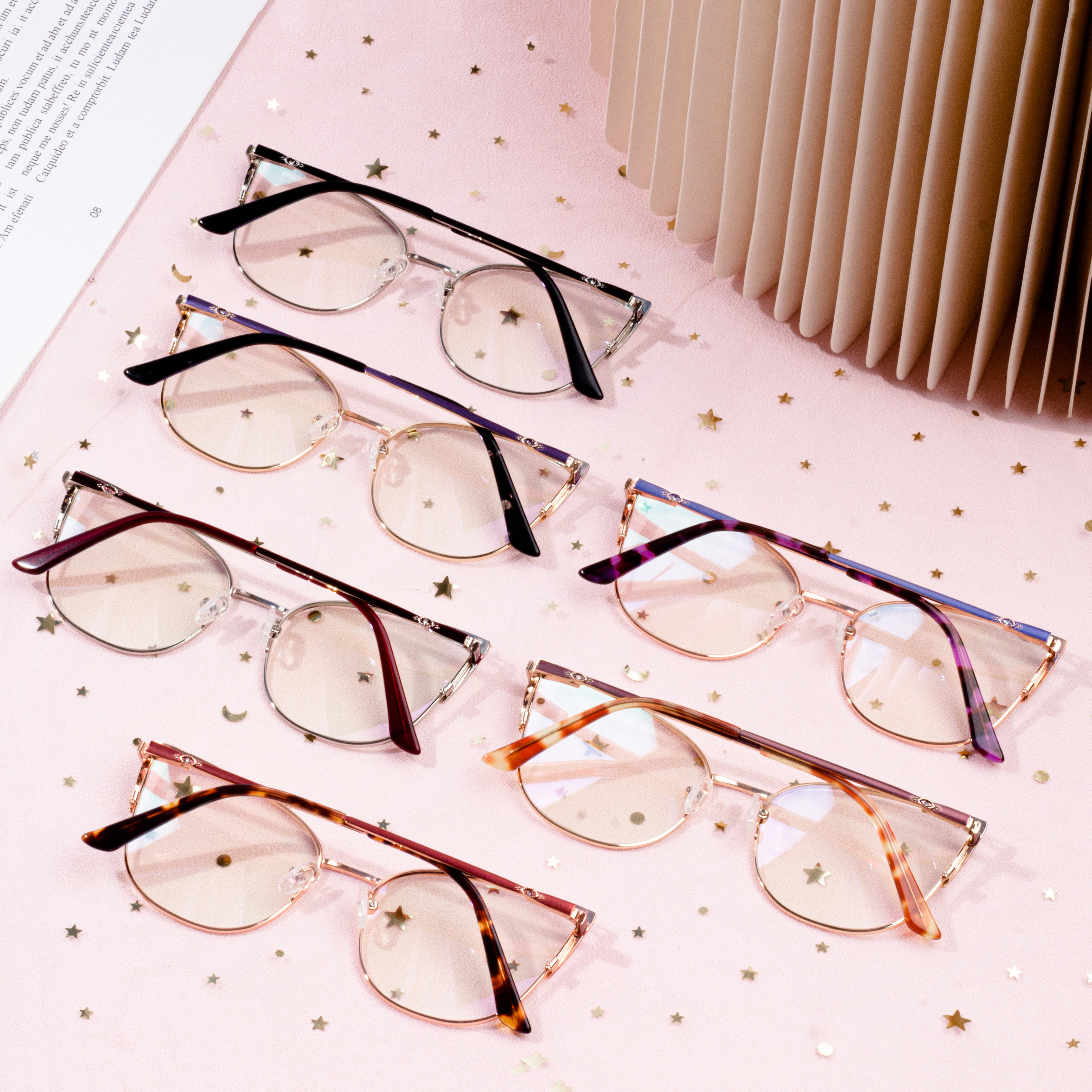 Super cat style vintage eyeglasses frame optical