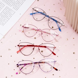 Vintage Metal Frame Blue Light Blocking Eye Glasses