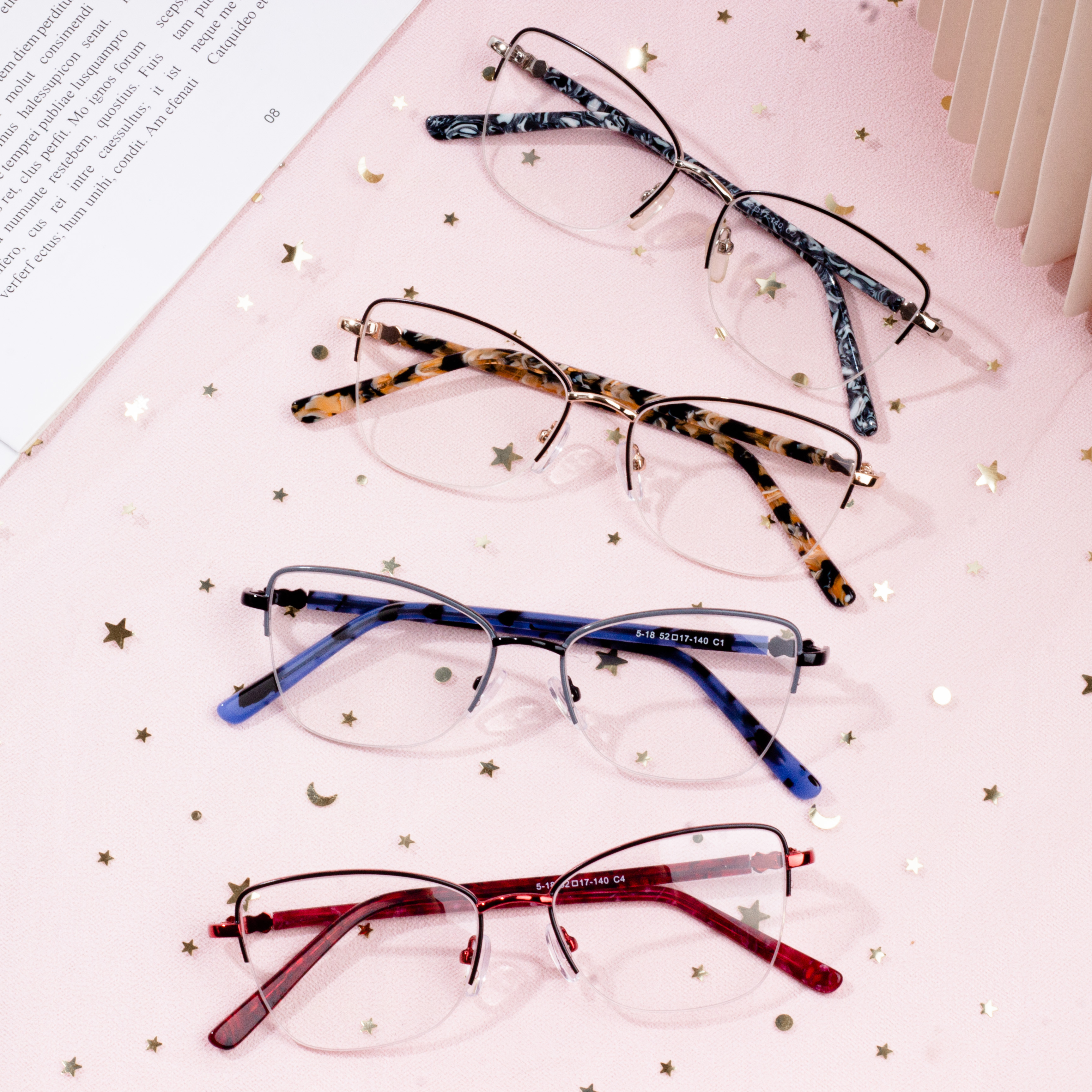 Designer Metal Popular Woman Eyeglasses Frames