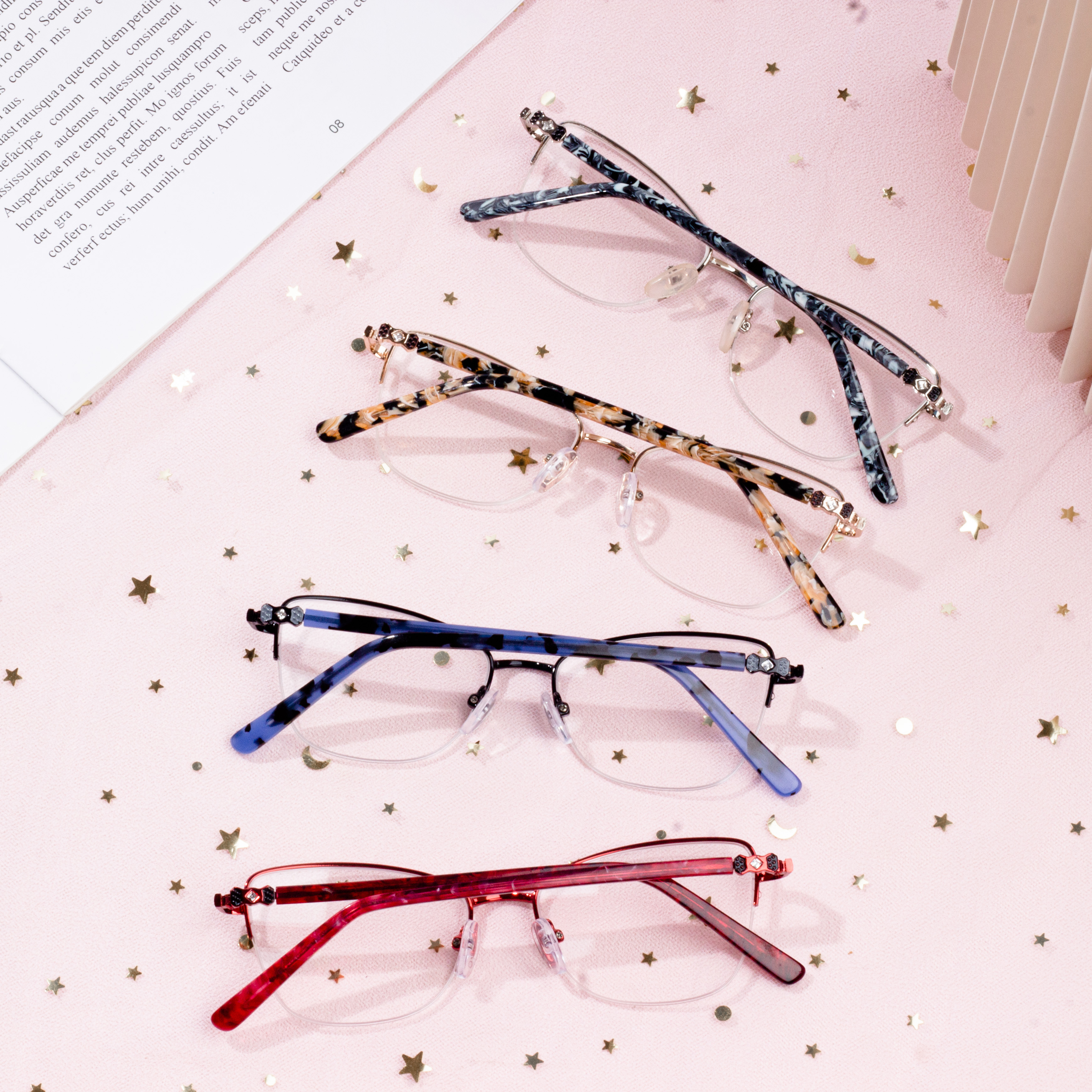 Designer Metal Popular Woman Eyeglasses Frames