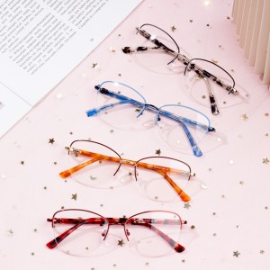 Fashion Anti Blue Light Blocking Optical Eyeglasses Frames សម្រាប់ស្ត្រី