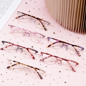 glainneachan meatailt frèam eyeglasses optigeach boireannaich