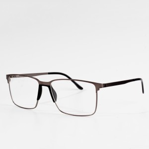 Lunettes à lunettes optiques en métal pour hommes