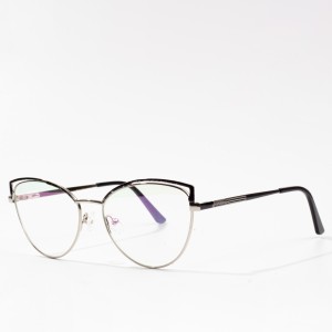 Anti Blue Ray Glasses Metal Cat Eye Eyeglasses Frame