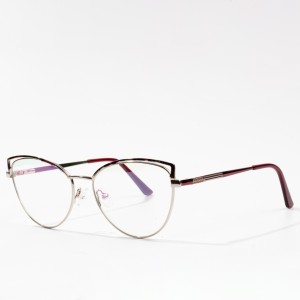 Anti Blue Ray Glasses Metal Cat Eye Eyeglasses Frame