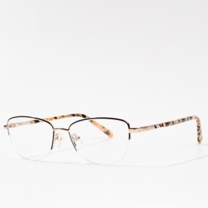 Metal Tabulae specula Anti Blue lux Optical Women media Rim Eyeglasses