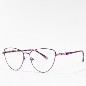 Ffrâm Eyeglasses Optegol Merched Customize Metal Eyeglasses