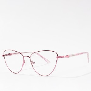 Ffrâm Eyeglasses Optegol Merched Customize Metal Eyeglasses