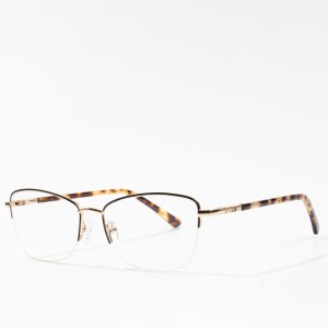 သတ္တုမျက်မှန် Optical Eyeglasses Frame အမျိုးသမီးများ