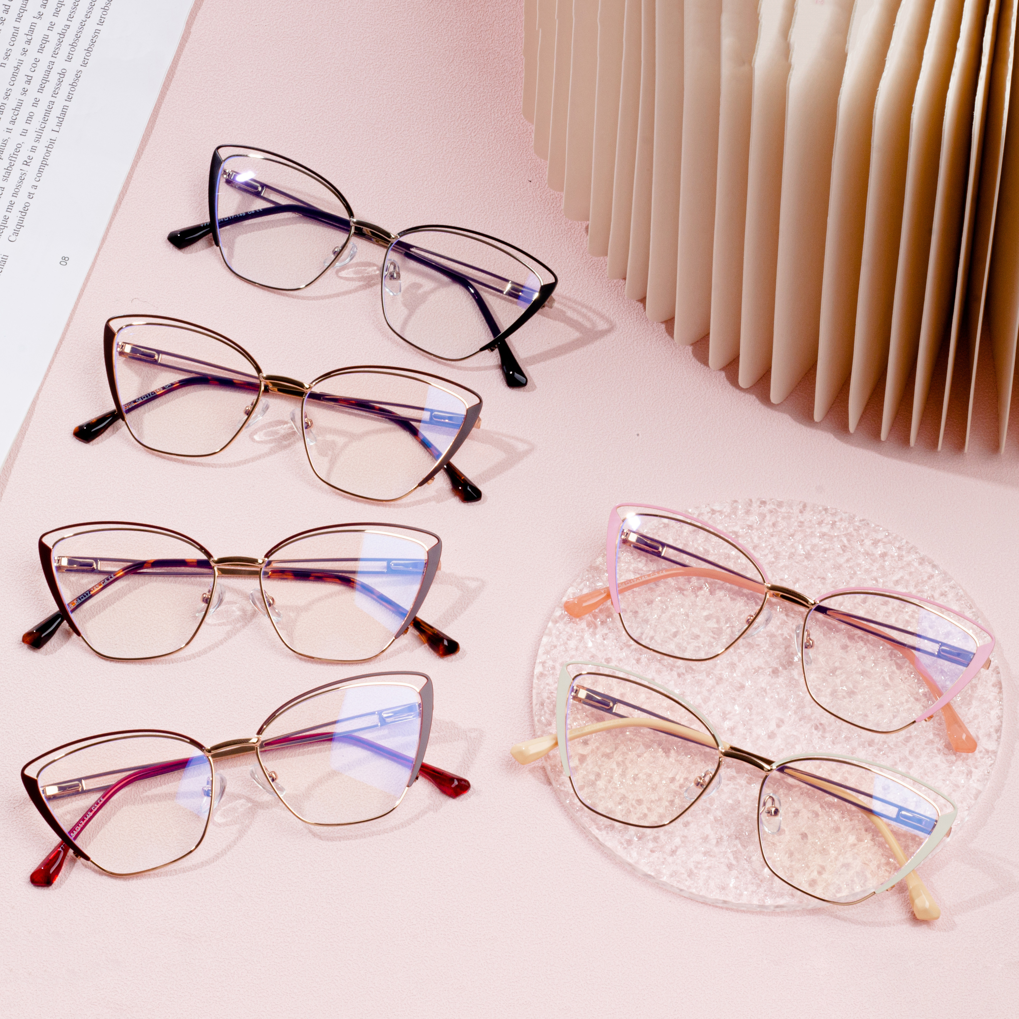 Optical Frame Metal Glasses For Women High Quality Eyeglasses