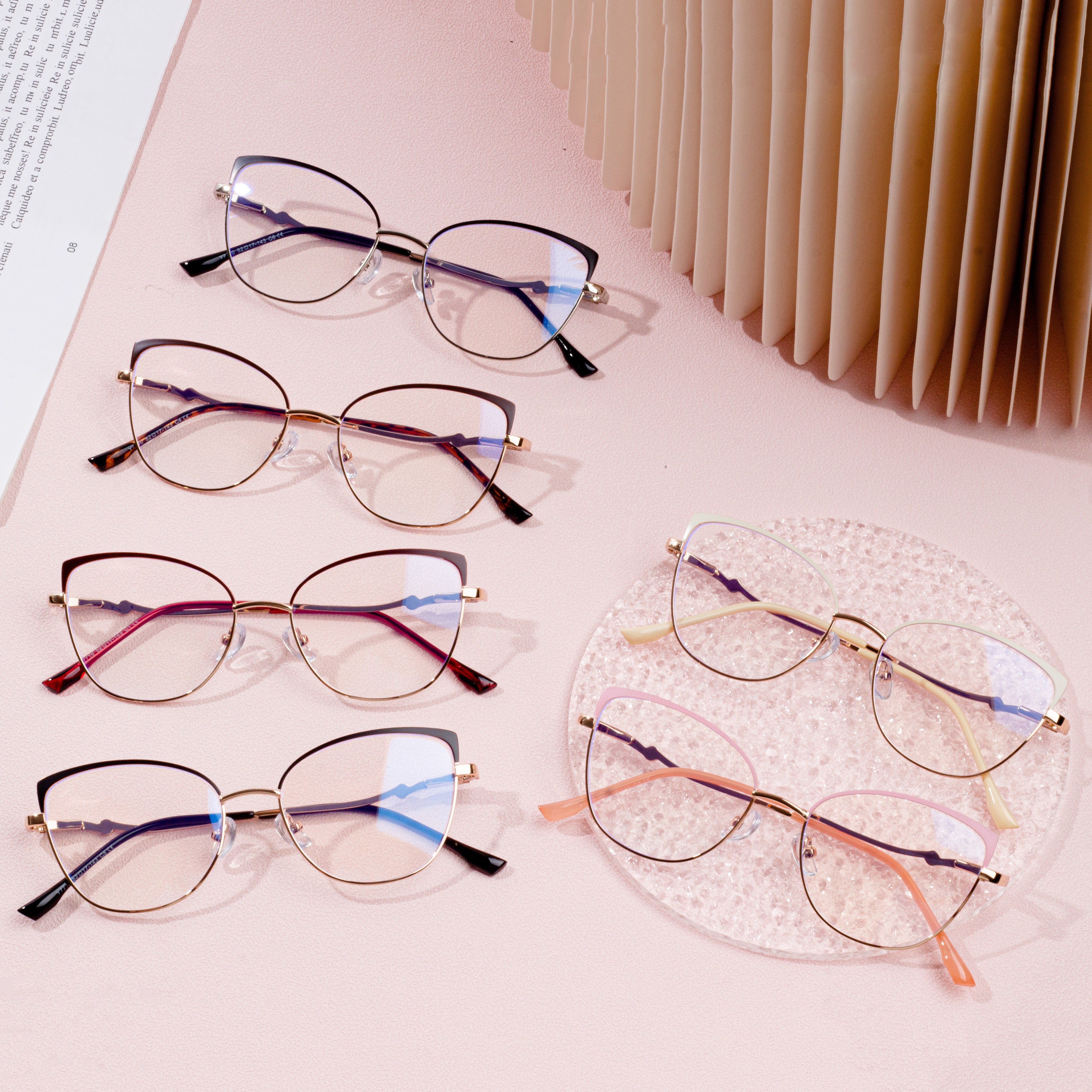 Hot Sale Anti-blue Light Women Optical Eyeglasses Rammar