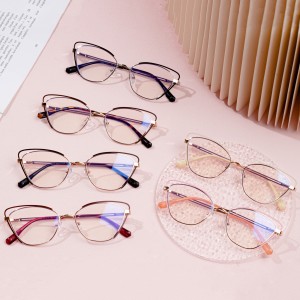 Metal Cat Eye Frames Anti Blue Light Ukuvala iindondo zamehlo