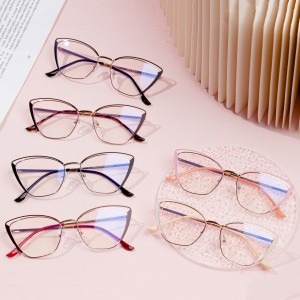 Metalen frames cat eye anti blauw licht optisch frame dames