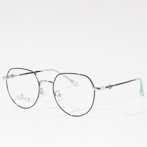 Classic Vintage Glasses Frame Round Mirror Simple Metal